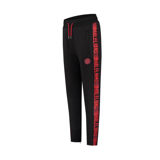 Afbeelding van Malelions Sport Striker Hoodie Set Black Neon Red