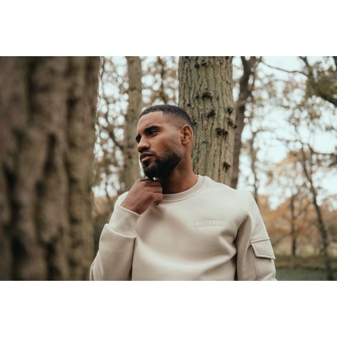 Afbeelding van Croyez Crewneck Tonal Set Beige
