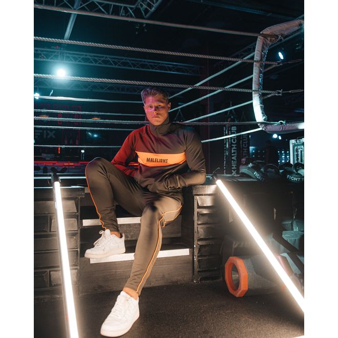 Afbeelding van Malelions Sport Uraenium Tracksuit Army Neon Orange