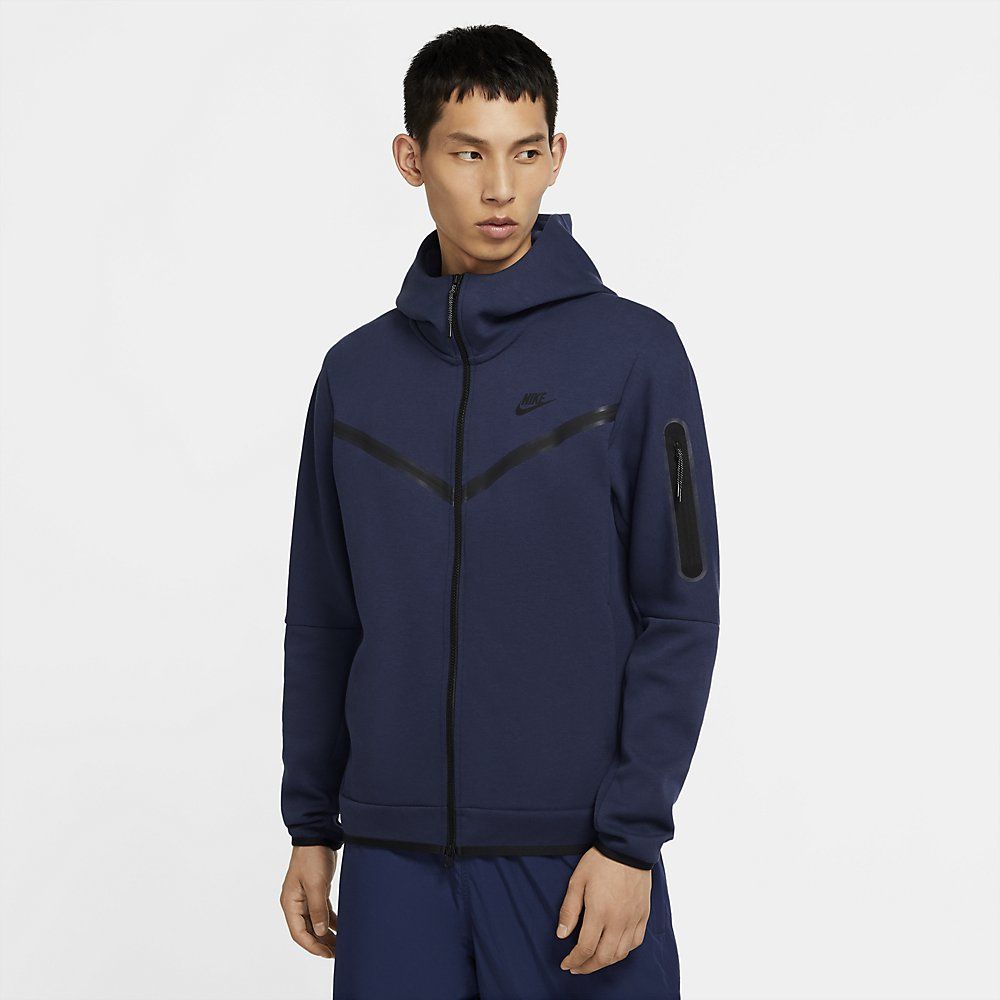 nike fleece tech navy