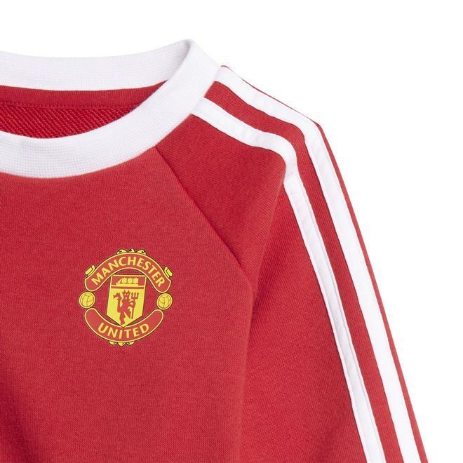 Afbeelding van Manchester United 3-Stripes Baby Joggingpak Real Red