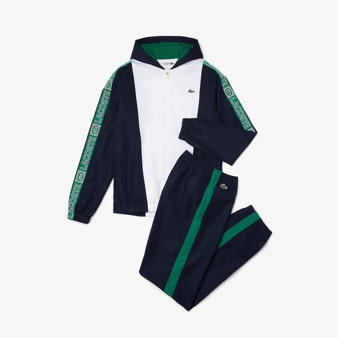 Afbeelding van Lacoste Sport Trainingspak Block Navy White