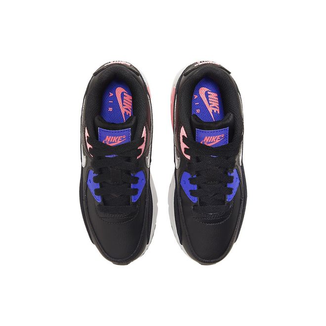 Afbeelding van Nike Air Max 90 Leather Kids Black Sunset Pulse