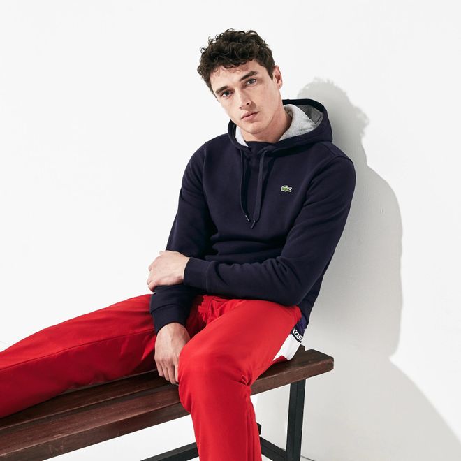 Afbeelding van Lacoste Hooded Sweater Navy