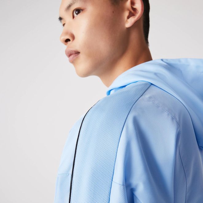 Afbeelding van Lacoste Sport Trainingspak Krokodillenprint Blauw