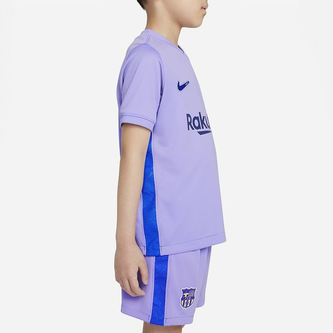 Afbeelding van FC Barcelona voetbal Tenue voor Kleuters 2021/22 Away Purple Pulse