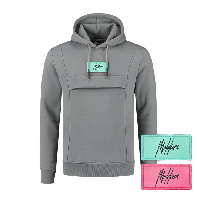 Afbeelding van Malelions Velcro Anorak Suit Matte Grey