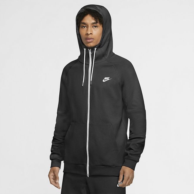 Afbeelding van Nike Sportswear Club Full-Zip Jersey Hoodie Black