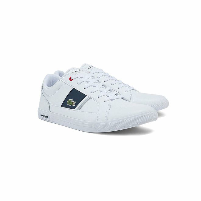 Afbeelding van Lacoste Europa 0121 Sneaker White Navy Red