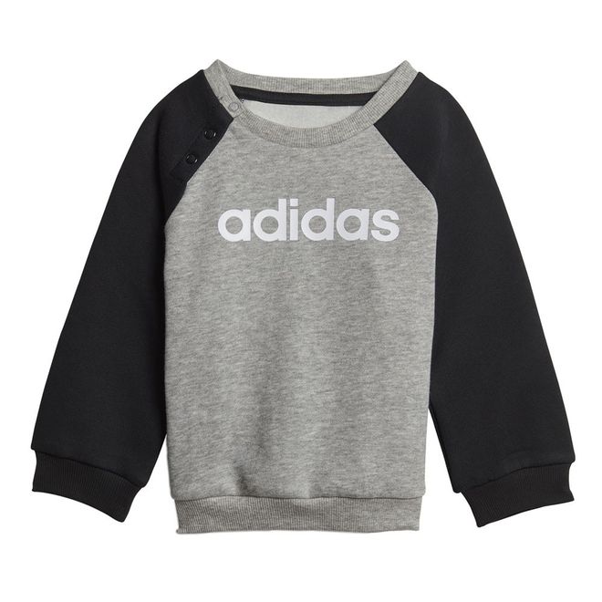 Afbeelding van Adidas Linear Fleece Joggingpak Infants Medium Grey