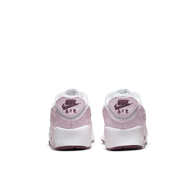Afbeelding van Nike Air Max 90 Leather Little Kids White Pink Foam