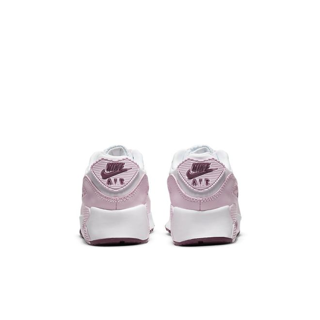 Afbeelding van Nike Air Max 90 Leather Little Kids White Pink Foam