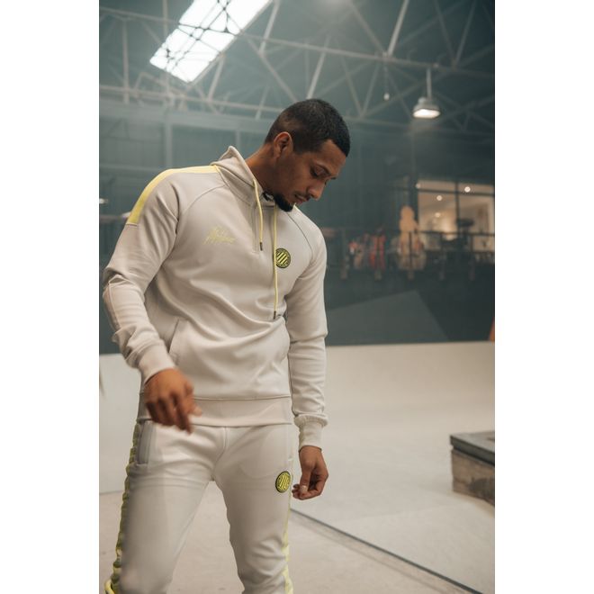 Afbeelding van Malelions Sport Striker Hoodie Set Grey Lime