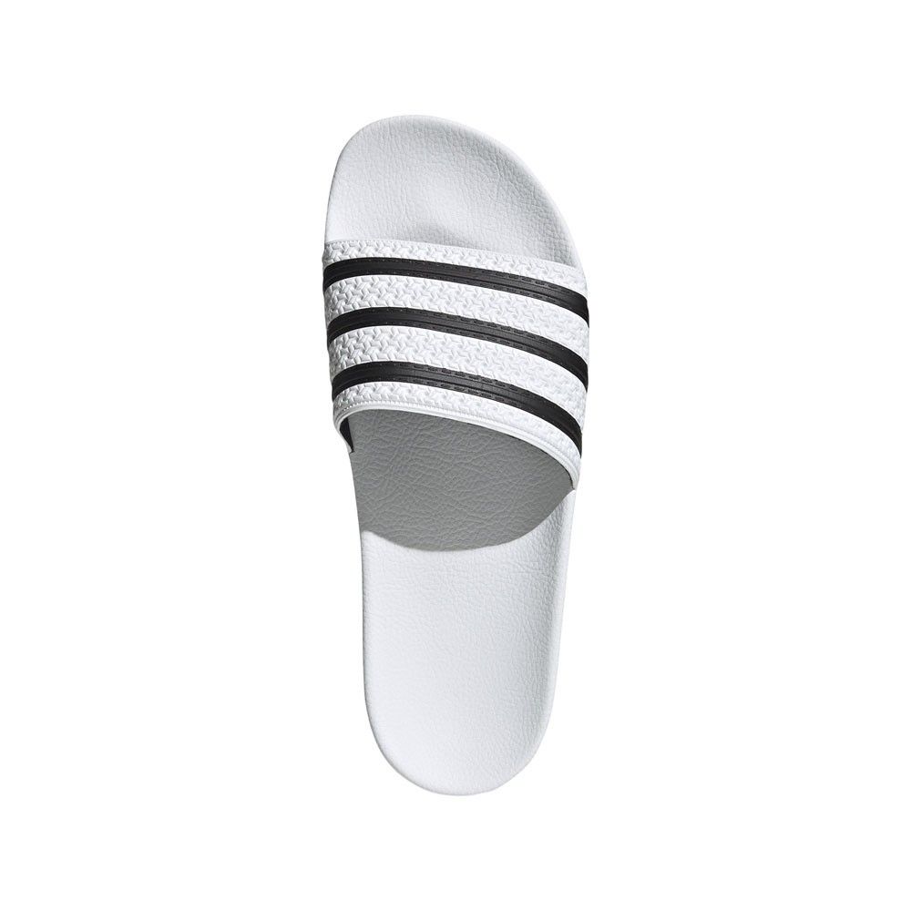 adilette white black