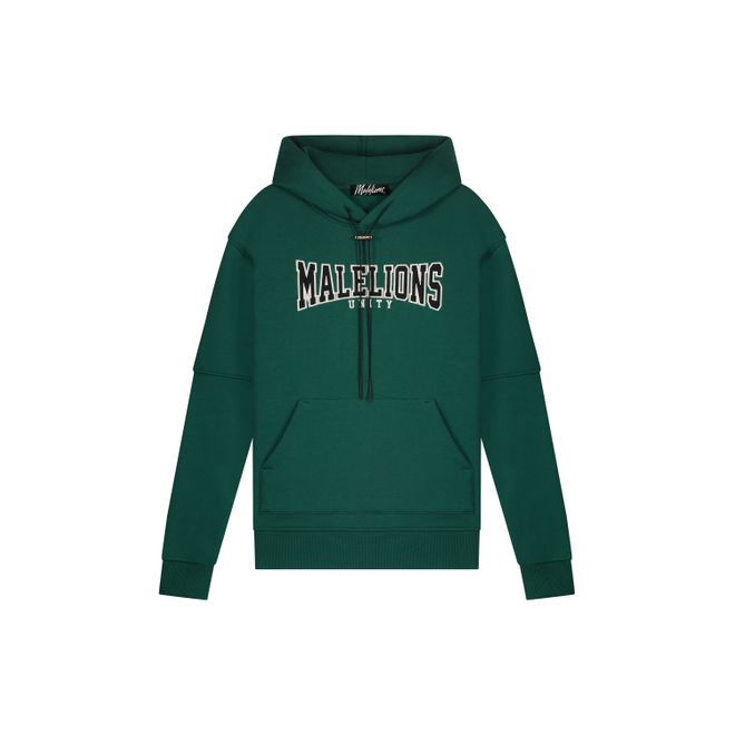 Afbeelding van Malelions Men Unity Hoodie Dark Green Black