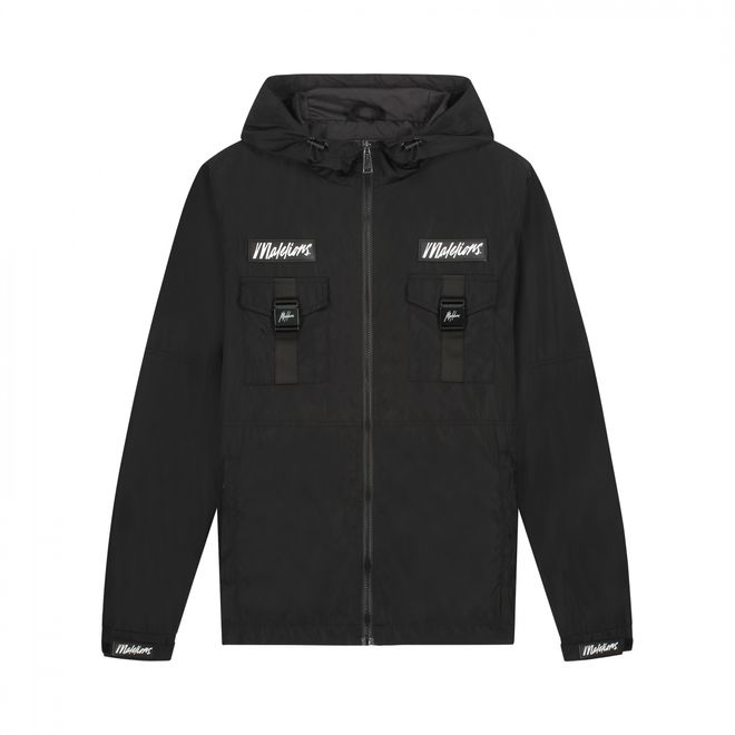 Afbeelding van Malelions Men Pocket Cargo Windbreaker Black