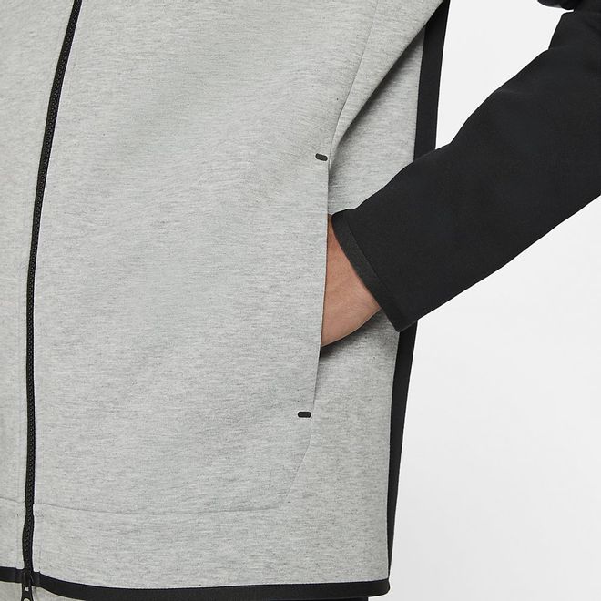 Afbeelding van Nike Sportswear Tech Fleece Hoodie Black Dark Grey Heather