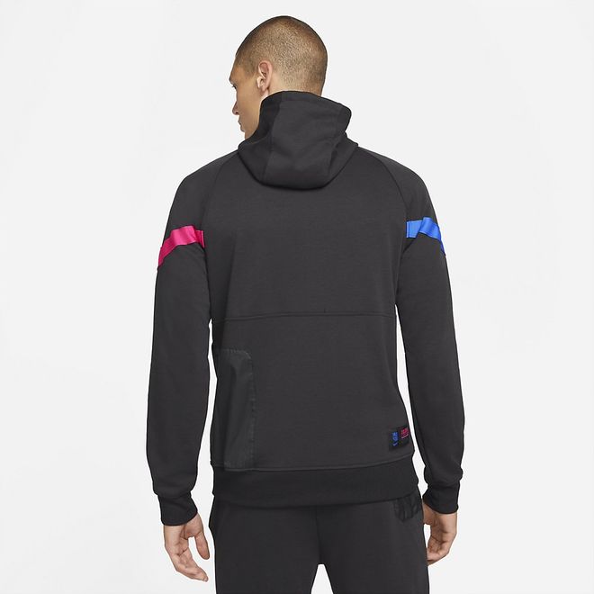 Afbeelding van FC Barcelona Hooded Flee Set Black Hyper Royal