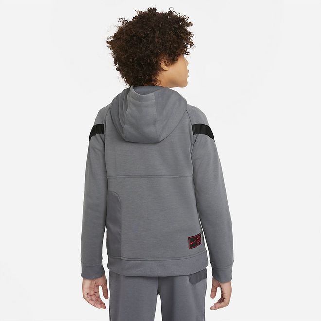 Afbeelding van Paris Saint-Germain Hooded Flee Set Kids Dark Grey