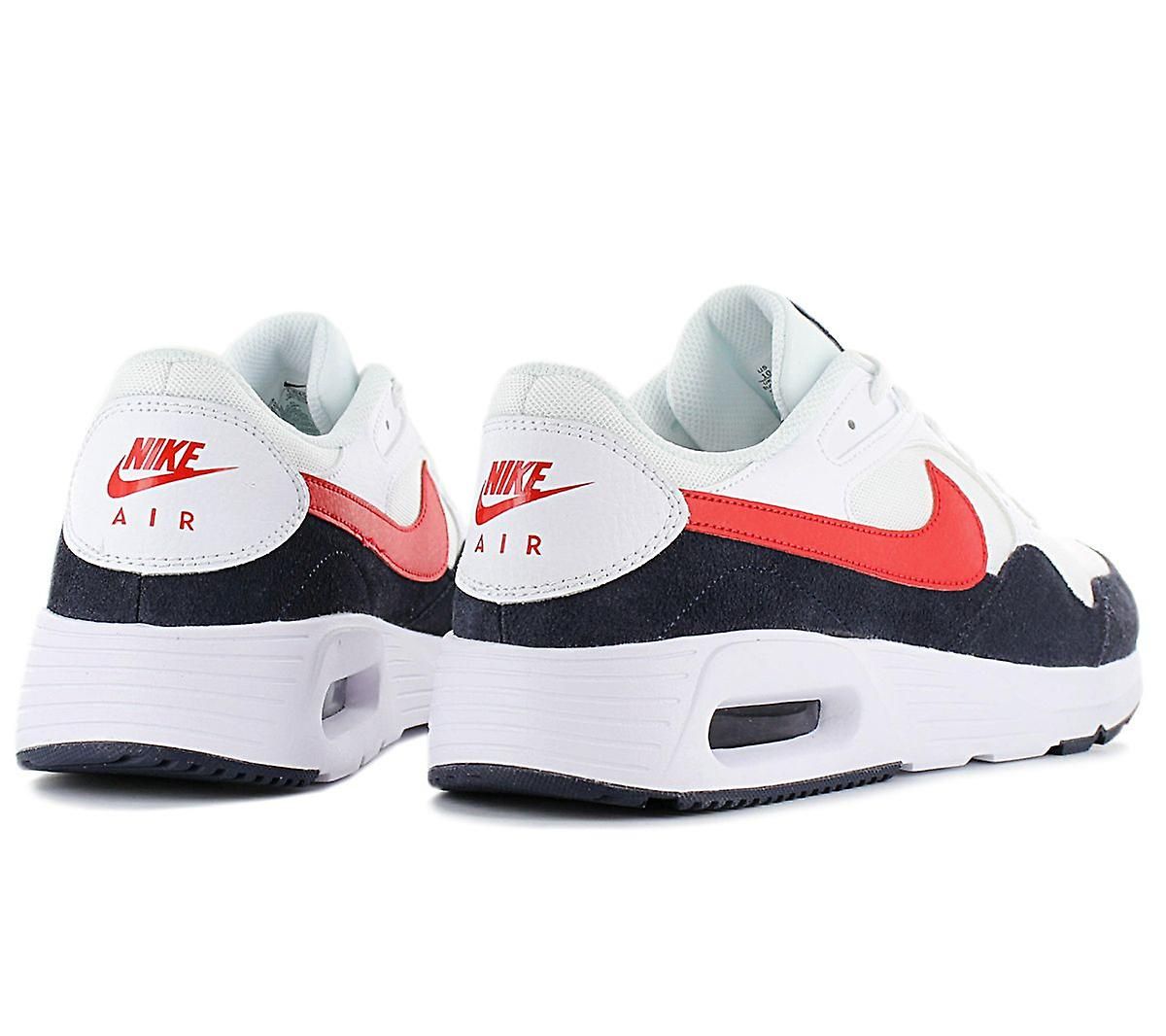 nike airmax white and red