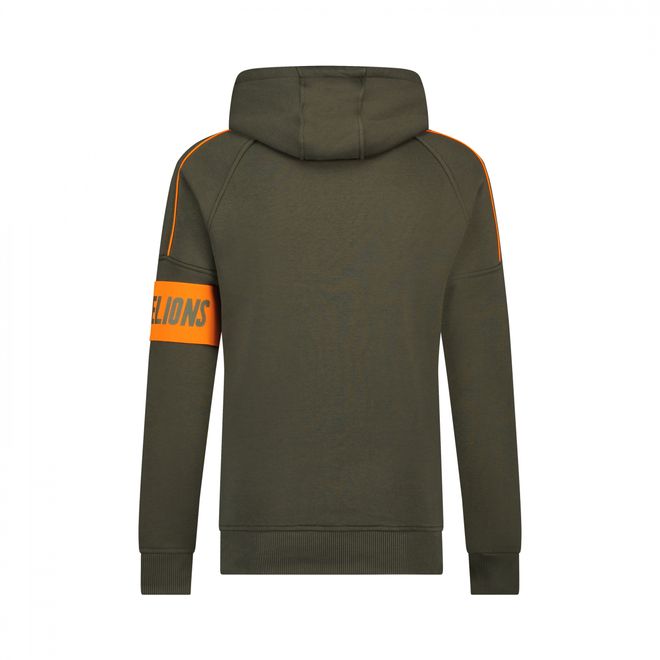 Afbeelding van Malelions Sport Coach Hoodie Set Army Orange