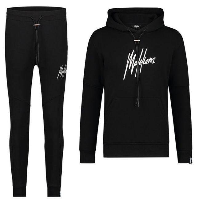 Afbeelding van Malelions Essentials Hoodie Set Black