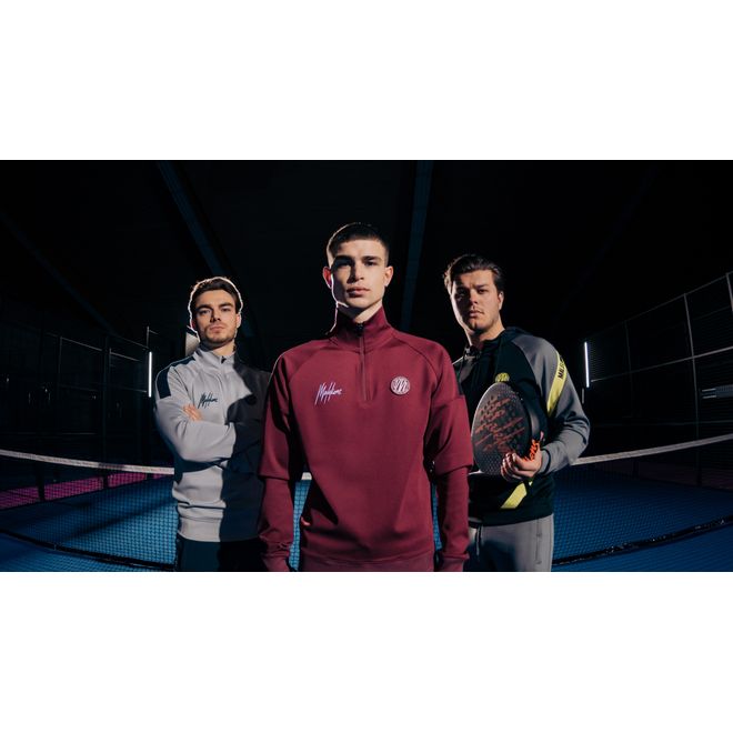 Afbeelding van Malelions Sport Striker Quarterzip Bordeaux Black