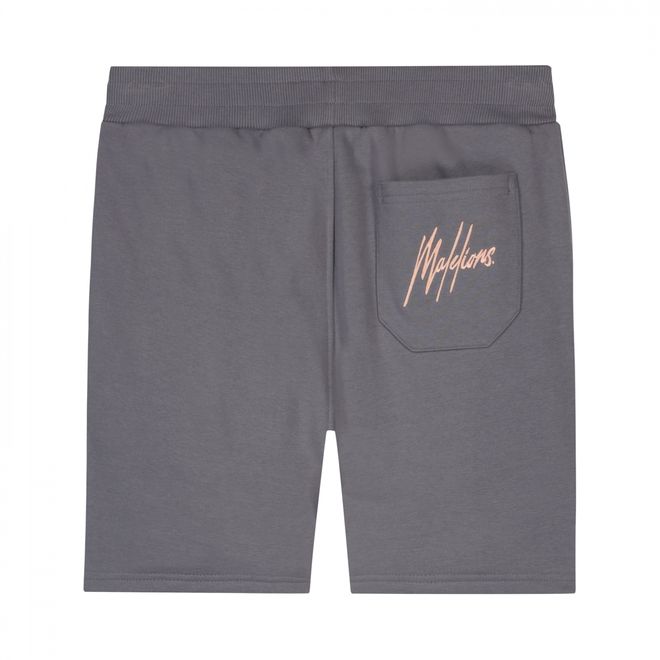 Afbeelding van Malelions Sport Coach T-Shirt + Short Set Pink Matt Grey