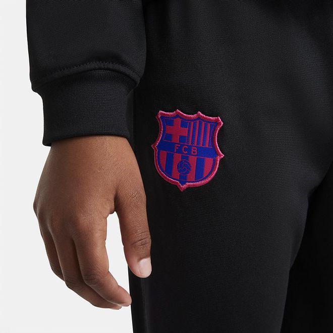 Afbeelding van FC Barcelona Strike Voetbaltrainingspak Little Kids Black Hyper Royal