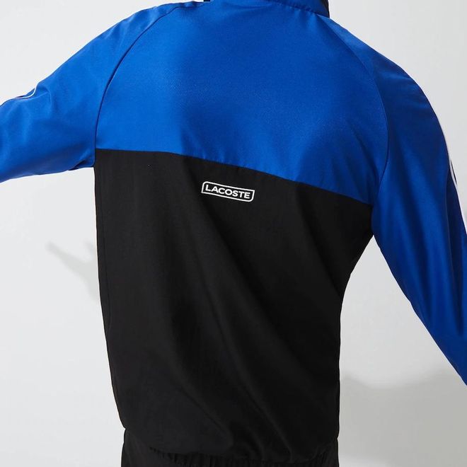 Afbeelding van Lacoste Sport Trainingspak Zwart Blauw