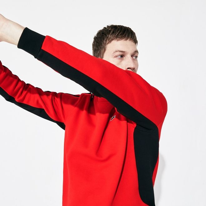 Afbeelding van Lacoste Sweater Fleece Ronde Hals Rood