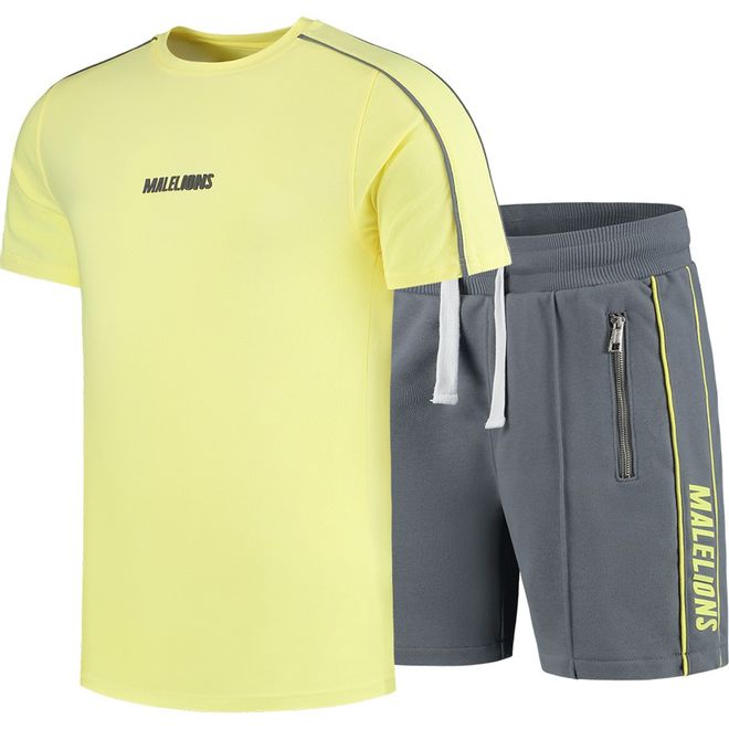 Afbeelding van Malelions Twinset Thies Yellow Matt Grey