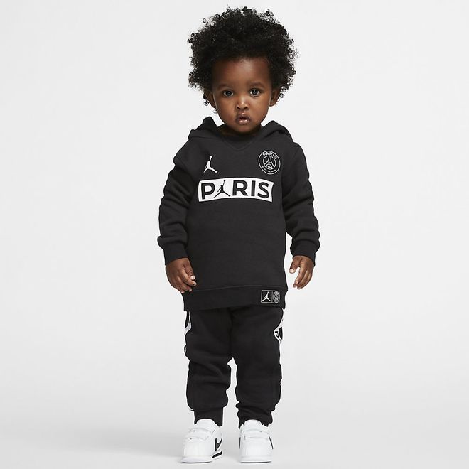 Afbeelding van PSG Babyset met Hoodie en Joggingbroek Black