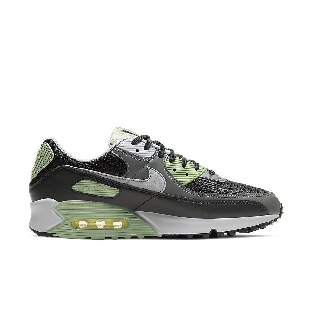 nike air max 90 green and grey