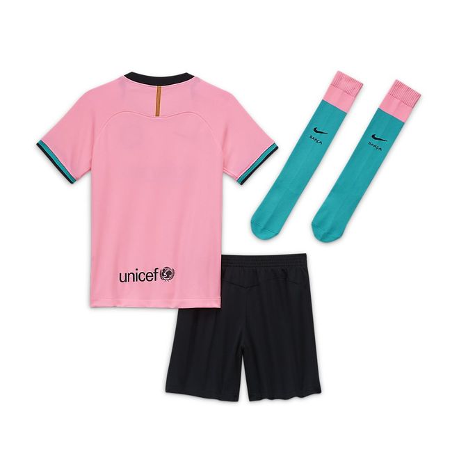 Afbeelding van FC Barcelona 2020/21 Stadium Derde Minikit Kids Pink