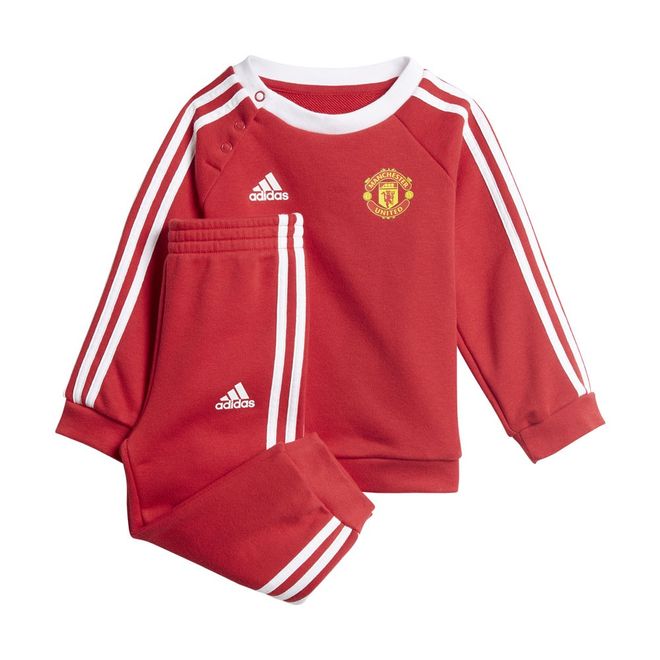 Afbeelding van Manchester United 3-Stripes Baby Joggingpak Real Red