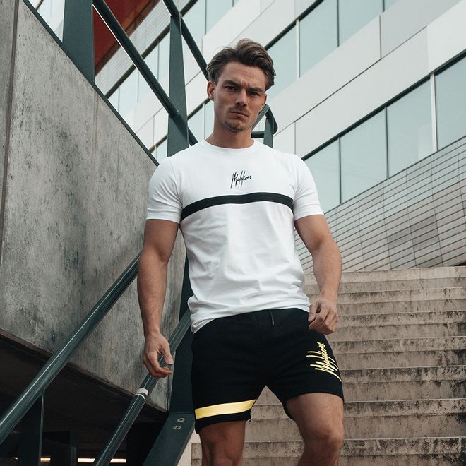 Afbeelding van Malelions Shirt T-Tonny 2.0 White Black