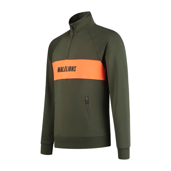 Afbeelding van Malelions Sport Uraenium Tracksuit Army Neon Orange