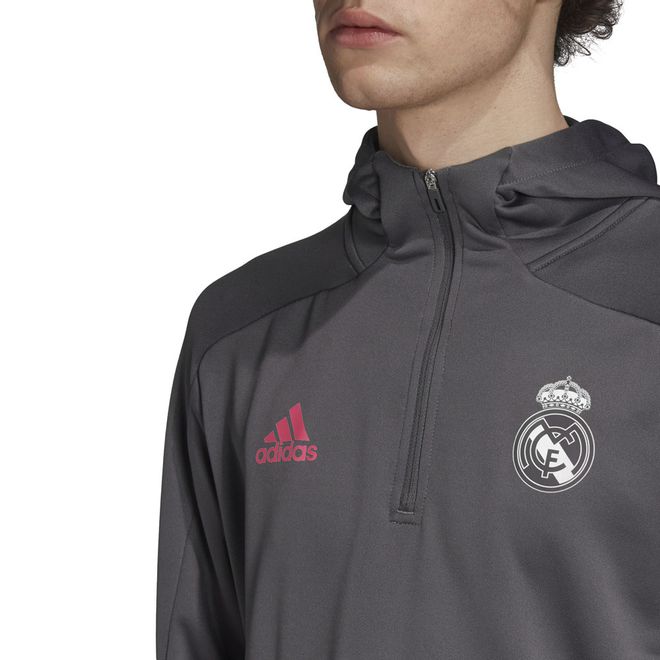 Afbeelding van Real Madrid Trainingsset Hoodie Grey Five