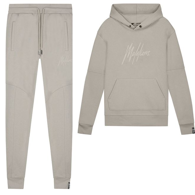 Afbeelding van Malelions Men Essentials Hoodie Set Grey