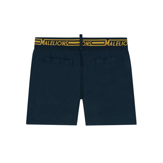 Afbeelding van Malelions Men Venetian T-Shirt + Short Set Navy Gold