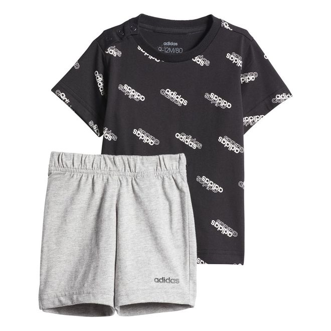 Afbeelding van Adidas Favorites Short Sleeve Set Infants Black