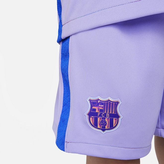 Afbeelding van FC Barcelona voetbal Tenue voor Kleuters 2021/22 Away Purple Pulse