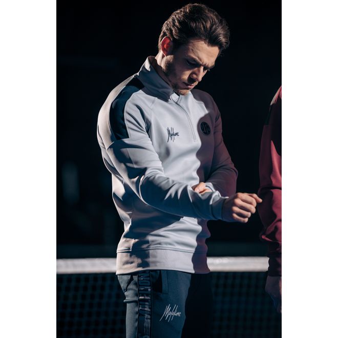 Afbeelding van Malelions Sport Striker Quarterzip Grey Navy