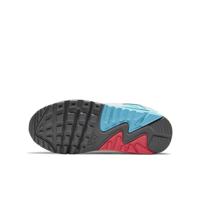 Afbeelding van Nike Air Max 90 Kids Leather Chlorine Blue Fusion Red