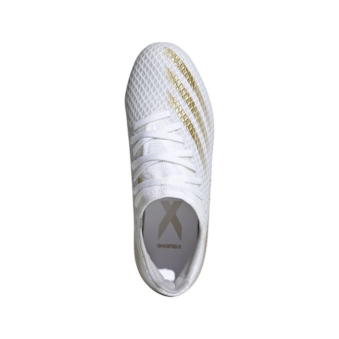 Afbeelding van Adidas X Ghosted 3 FG Kids White Silver