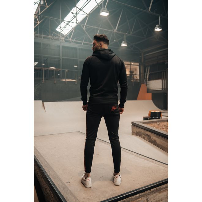 Afbeelding van Malelions Sport Striker Hoodie Set Black Neon Red