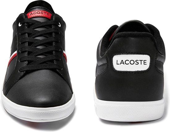 Afbeelding van Lacoste Europa 0120 Sneaker Black White