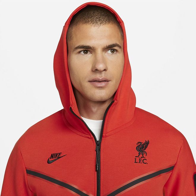 Afbeelding van Liverpool FC Hooded Fleece Windrunner Set Rush Red