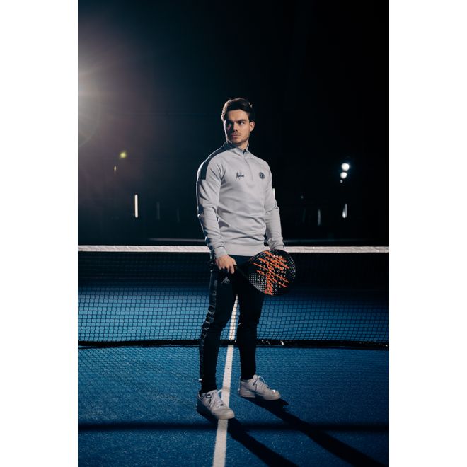 Afbeelding van Malelions Sport Striker Quarterzip Grey Navy